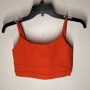 Wilo Vibrant Neon Orange Sports Bra